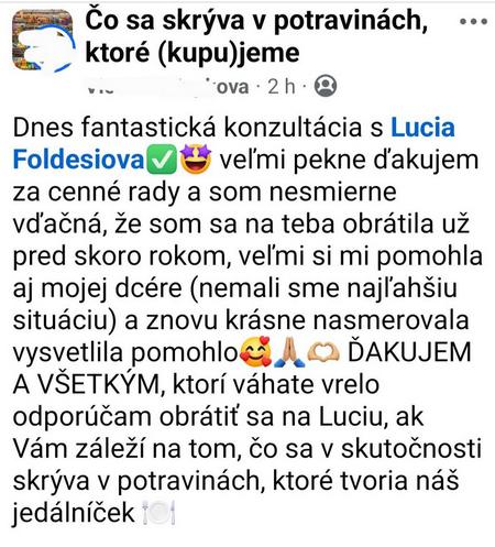 Lucia Földešiová nutričné poradenstvo autoiunitný protokol AIP referencie